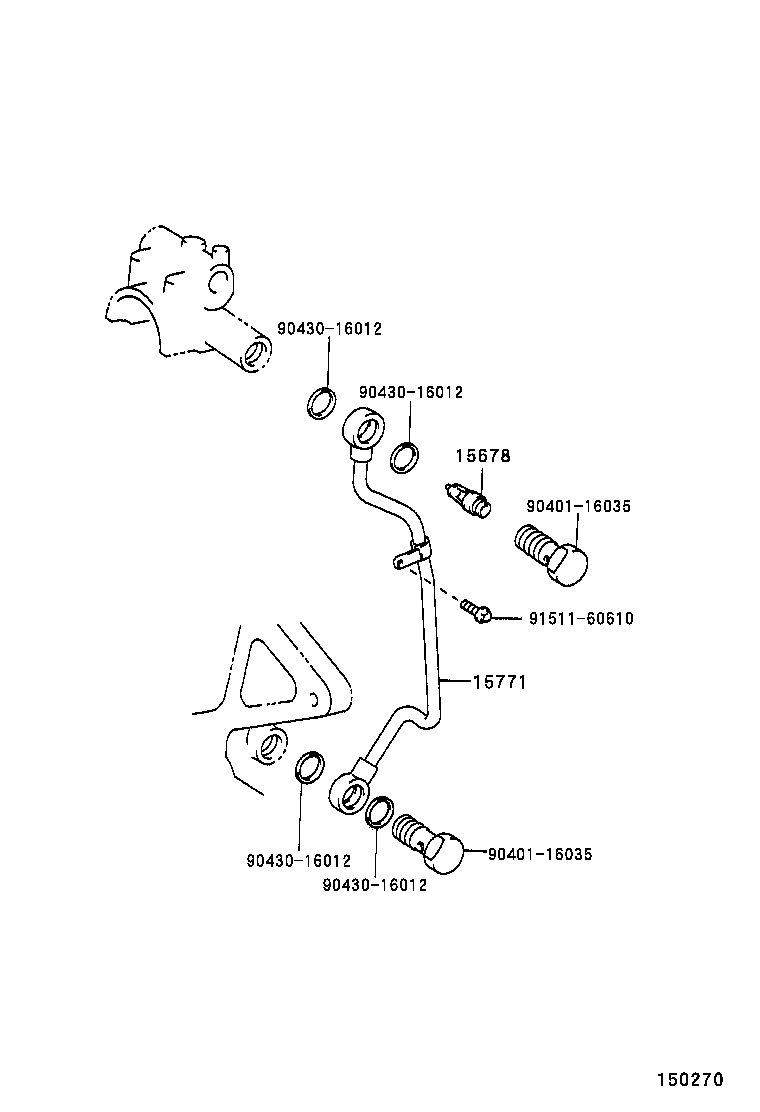 15771-46020 PIPE, OIL, NO.1 product image