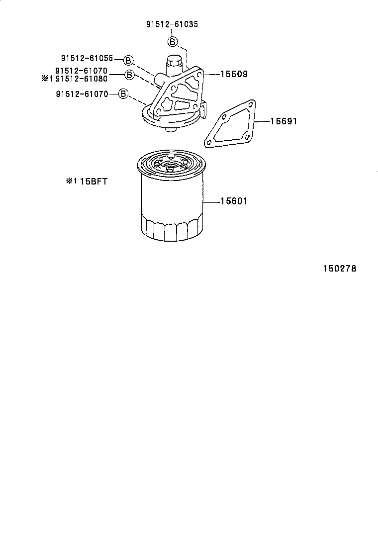 15691-56041 GASKET, OIL FILTER product image