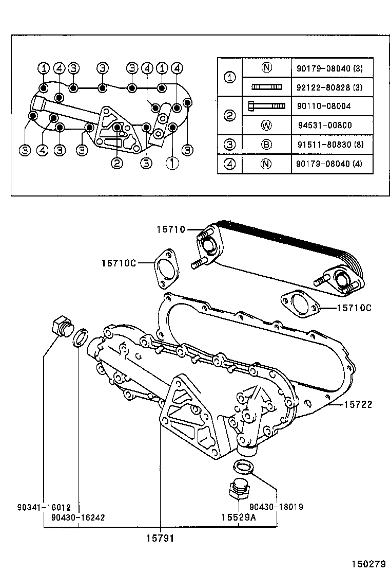 15725-56020 GASKET, OIL COOLER product image