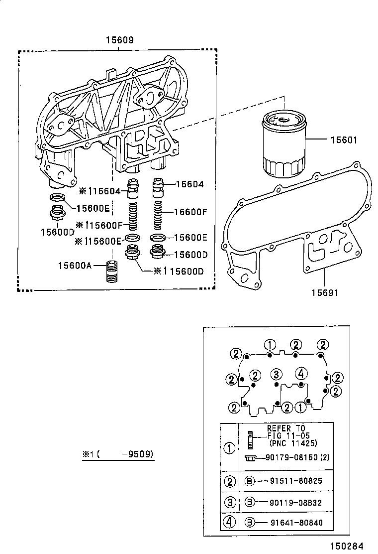 15609-54071 BRACKET SUB-ASSY, OIL FILTER product image