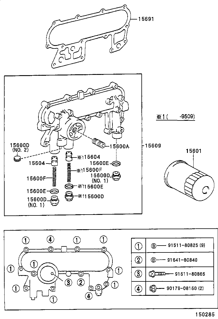 15609-54071 BRACKET SUB-ASSY, OIL FILTER product image