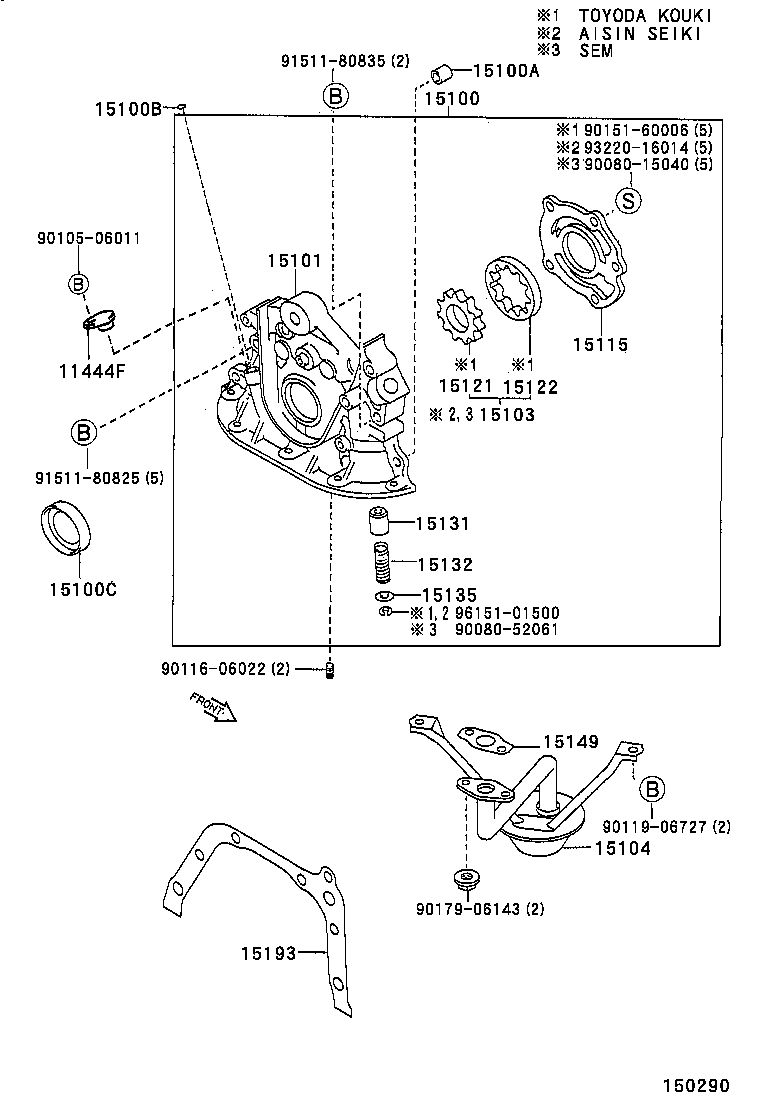 15100-02050 PUMP ASSY, OIL product image