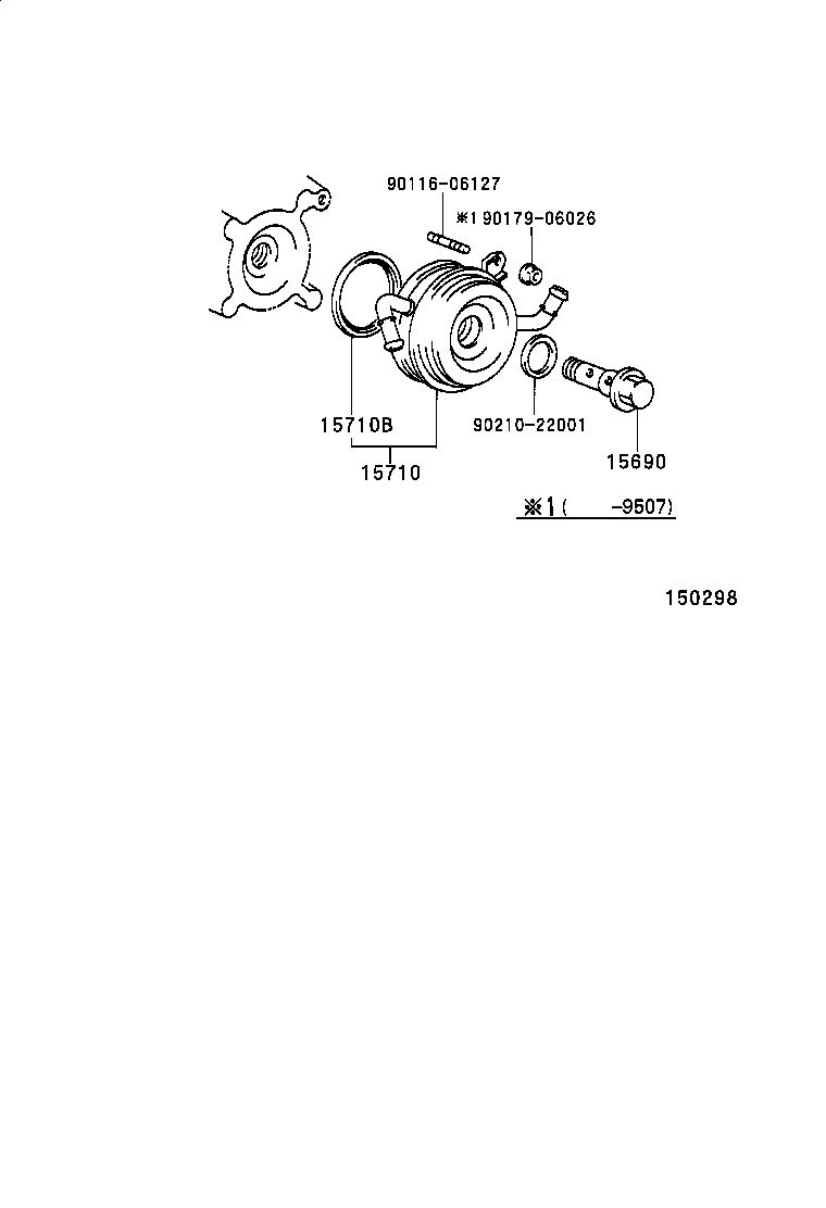 15767-64110 PIPE, OIL COOLER product image