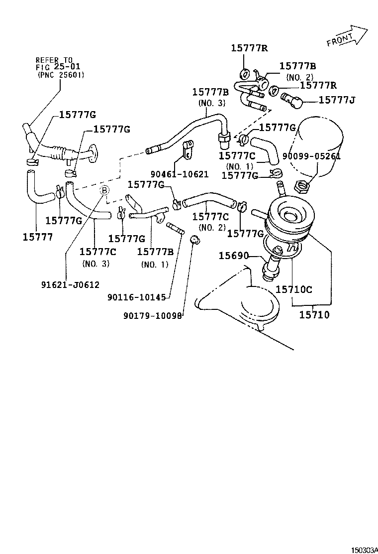 15766-64030 PIPE, OIL COOLER product image
