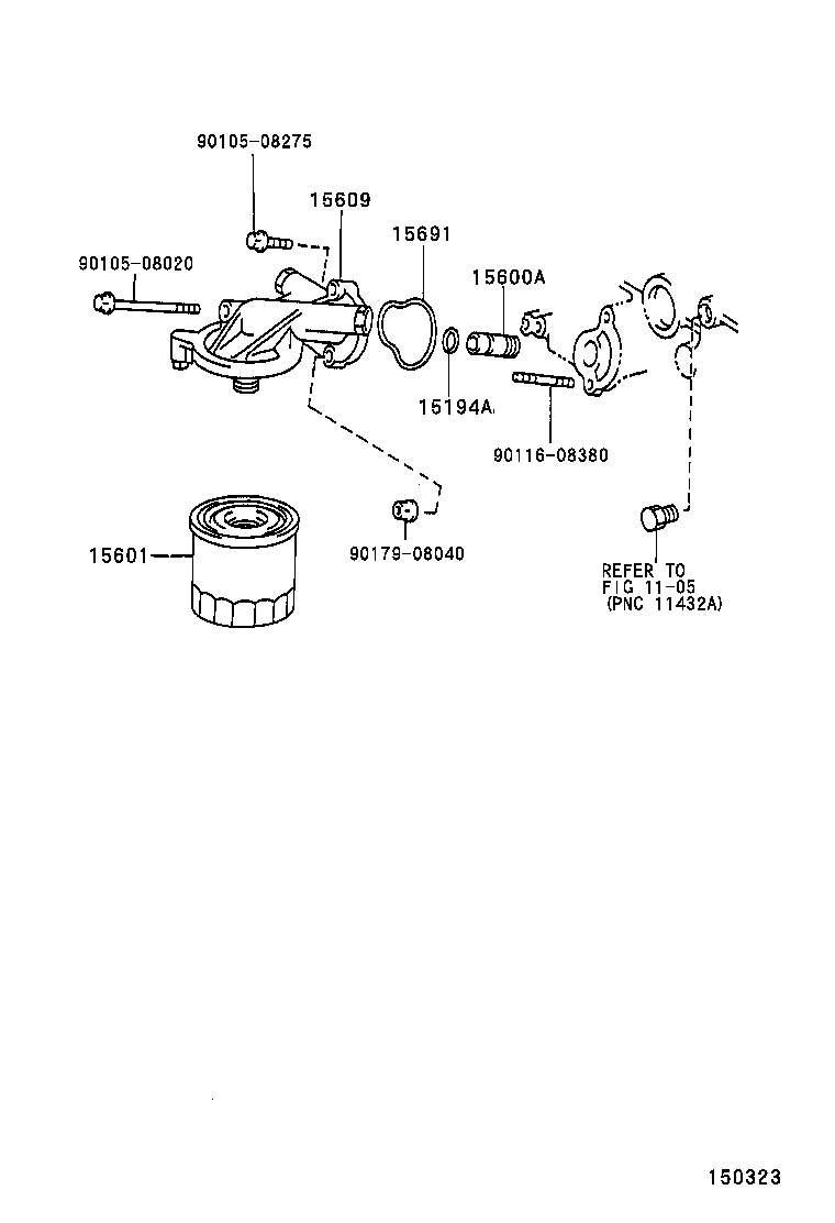 15798-89103 PLUG, W/HEAD STRAIGHT SCREW(FOR OIL FILTER BRACKET) product image