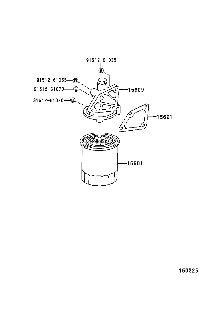 15798-89103 PLUG, W/HEAD STRAIGHT SCREW(FOR OIL FILTER BRACKET) product image