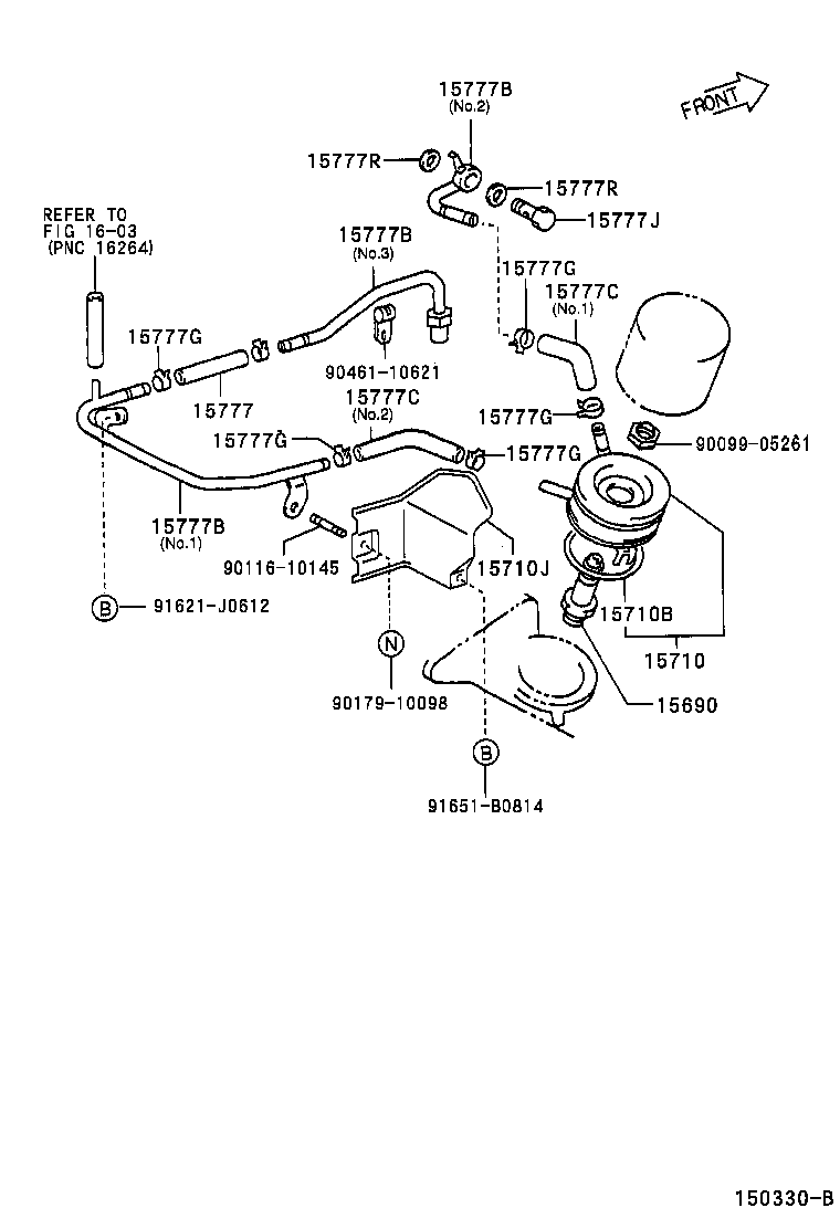 15710-64230 COOLER ASSY, OIL product image