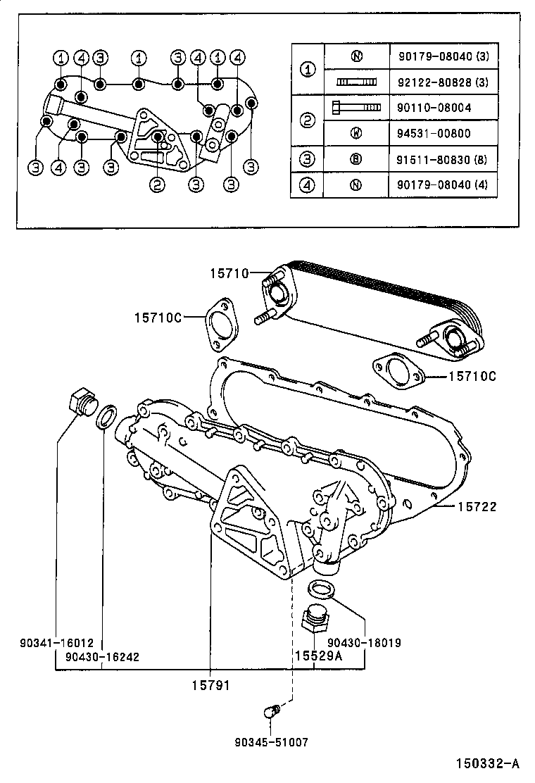 15781-89101 GASKET, OIL COOLER COVER product image
