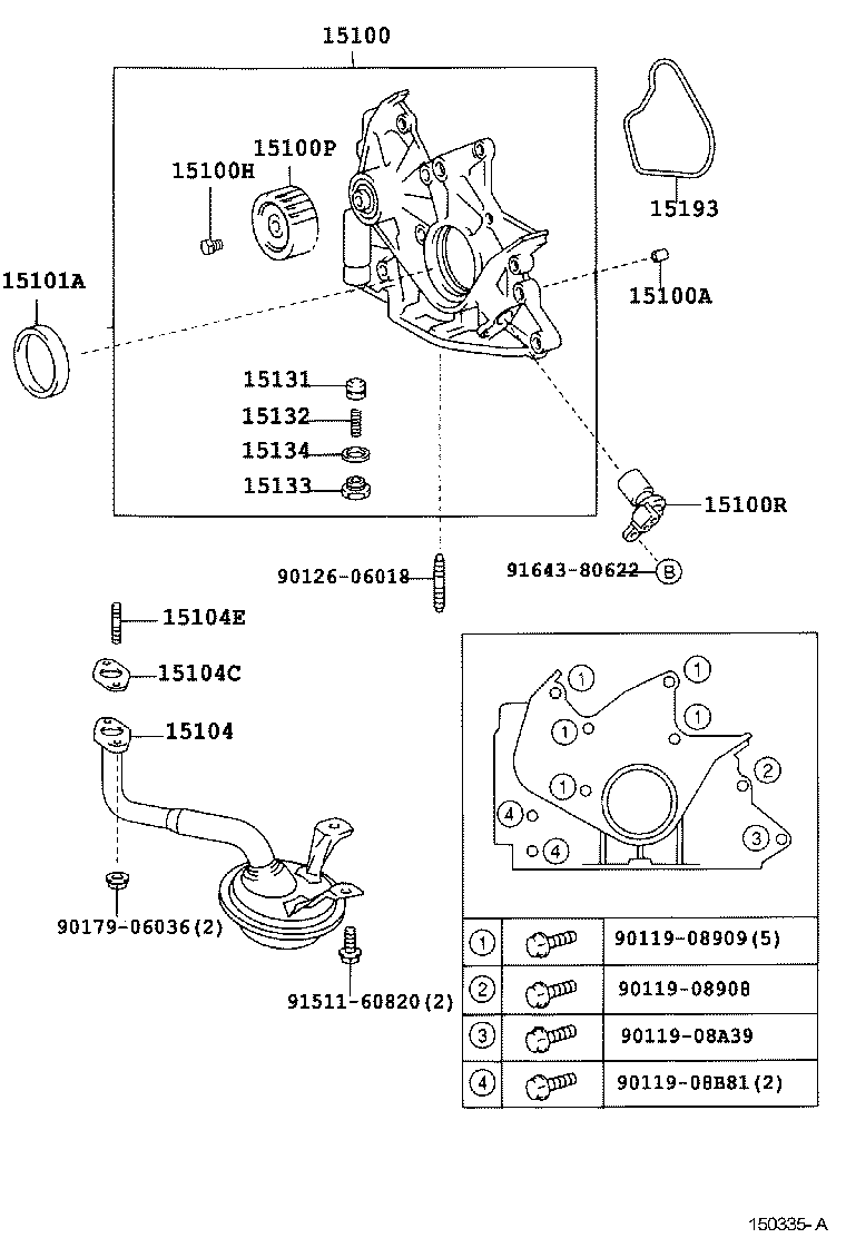 15101-02100 BODY SUB-ASSY, OIL PUMP product image