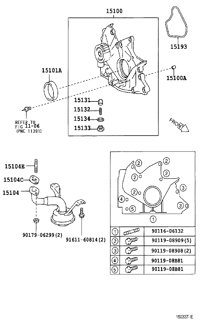 15104-64110 STRAINER SUB-ASSY, OIL product image