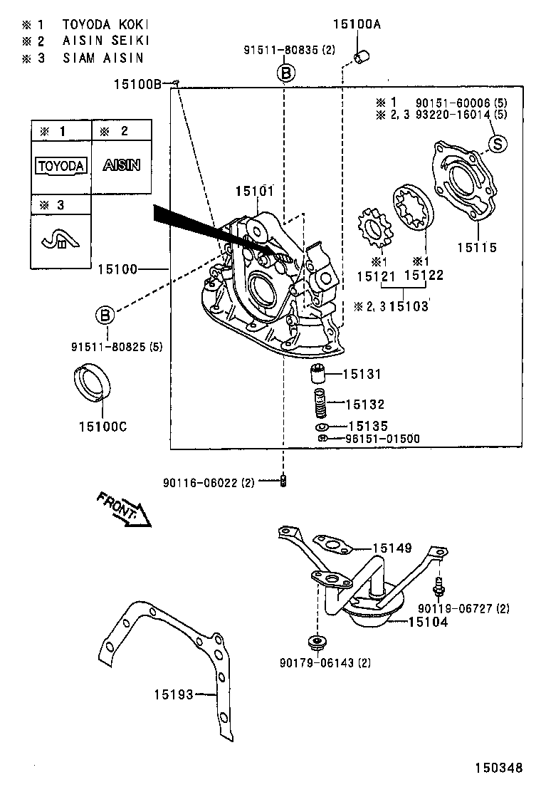 15011-02110 BODY SUB-ASSY, OIL PUMP product image