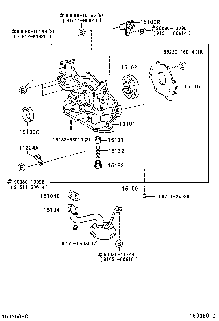 15115-0A020 COVER, OIL PUMP product image