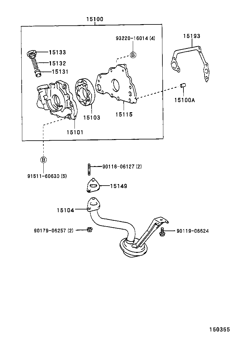15115-88600 COVER, OIL PUMP product image