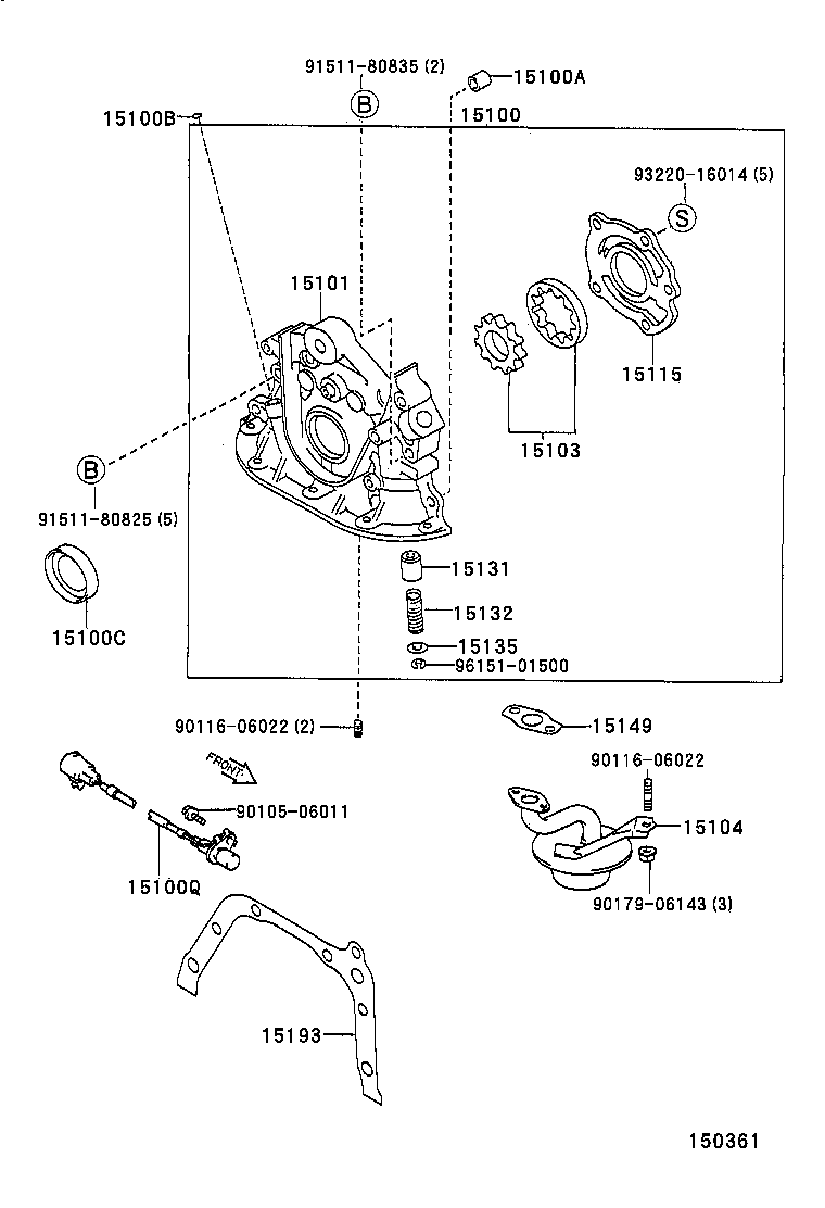 15011-16090 BODY SUB-ASSY, OIL PUMP product image