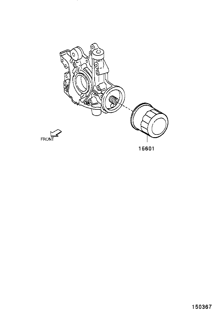 15407-97401 PIPE OR HOSE, OIL FILTER INLET product image