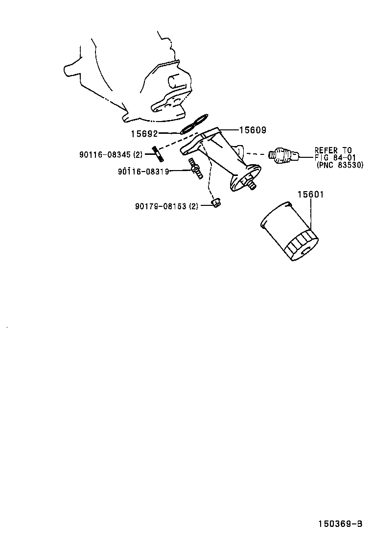 Toyota 15609-50060 BRACKET SUB-ASSY, OIL FILTER