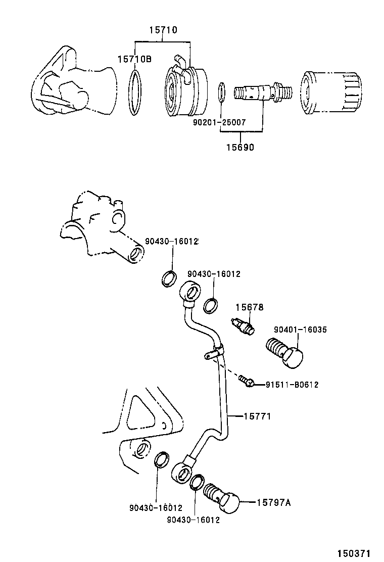 15771-46050 PIPE, OIL, NO.1 product image