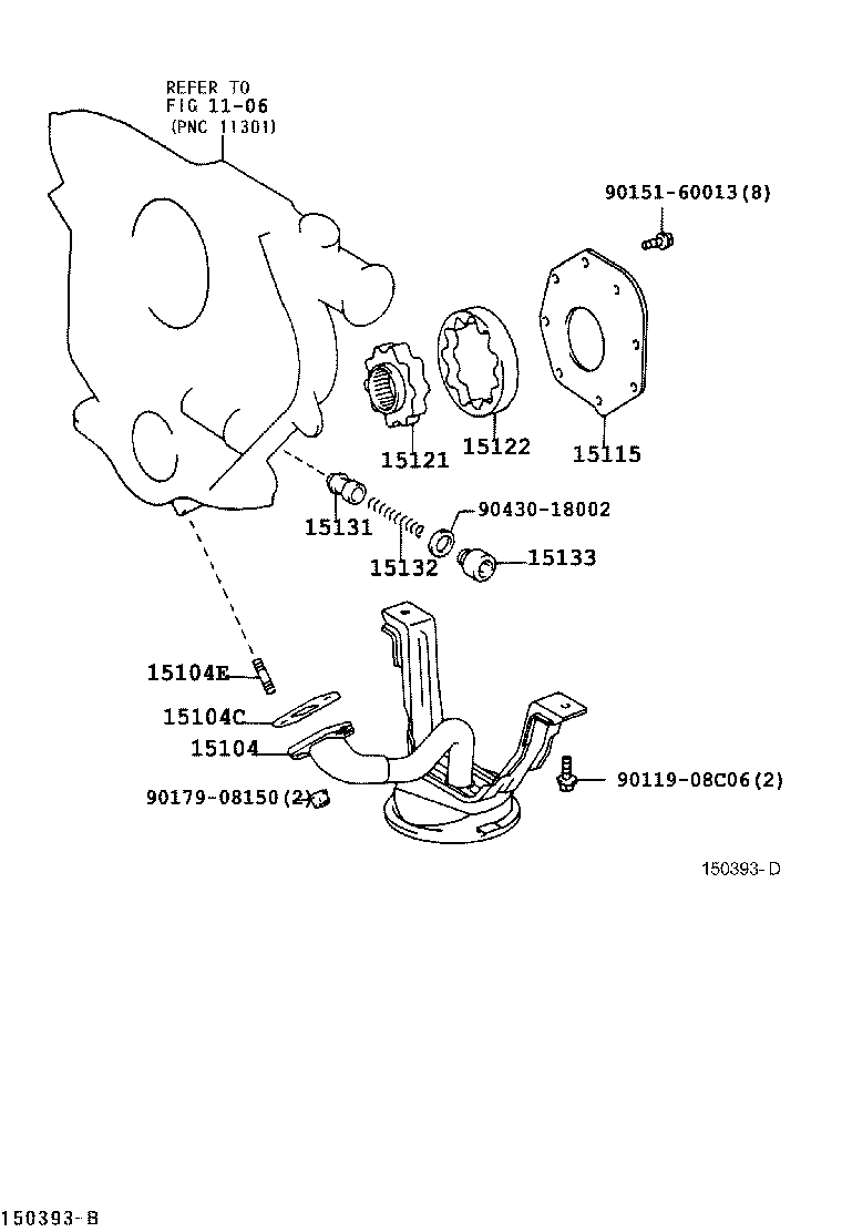 15104-13030 STRAINER SUB-ASSY, OIL product image