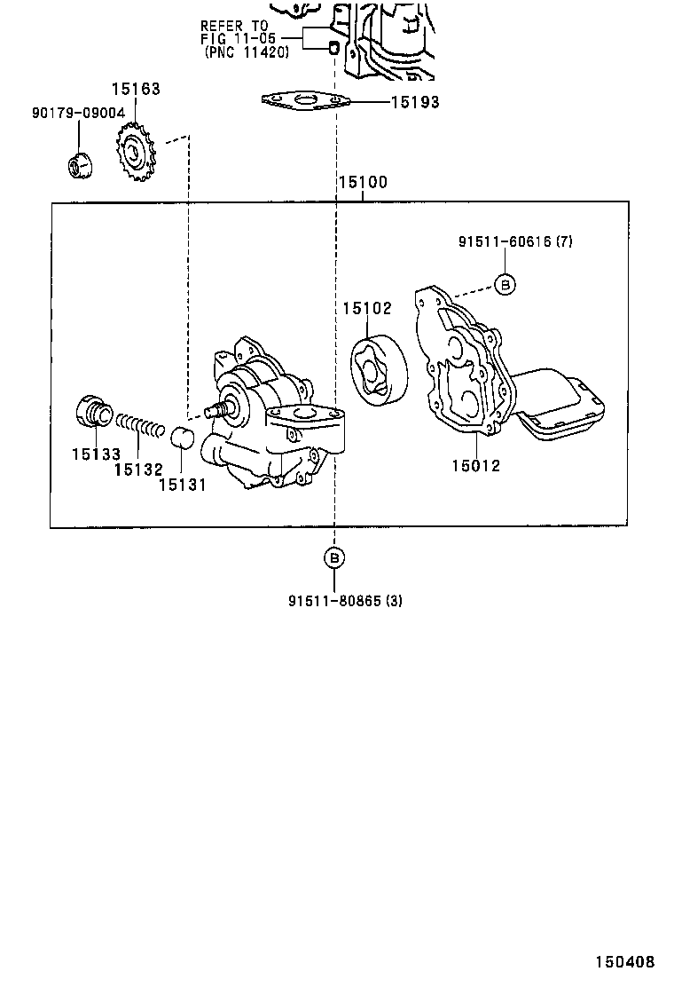 15101-02100 BODY SUB-ASSY, OIL PUMP product image