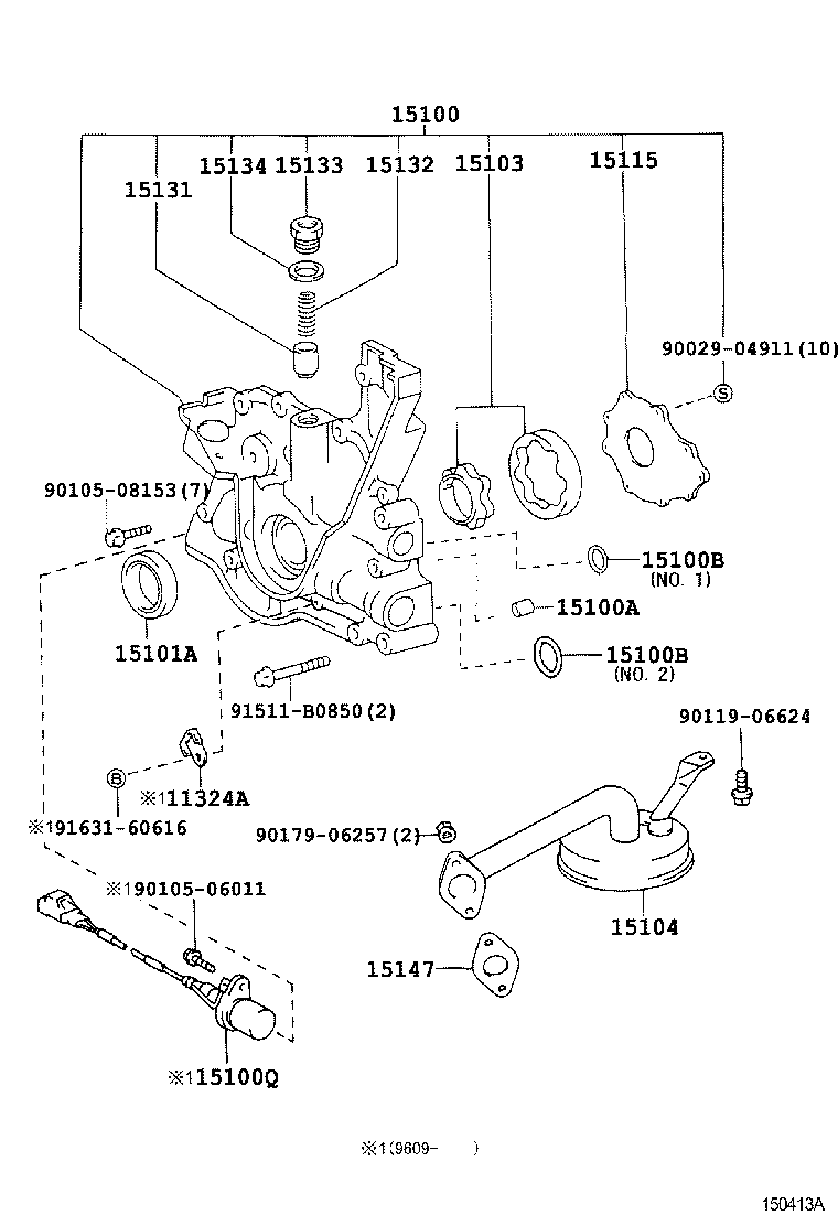 15188-70050 RING, O(FOR OIL PUMP) product image