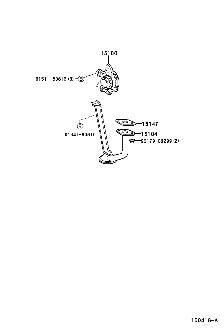 15140-97401 STRAINER SUB-ASSY, OIL product image
