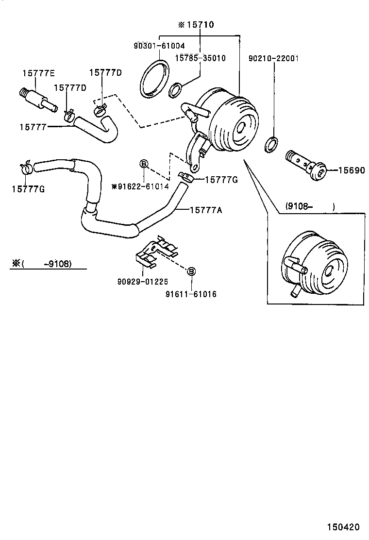 15710-73012 COOLER ASSY, OIL product image