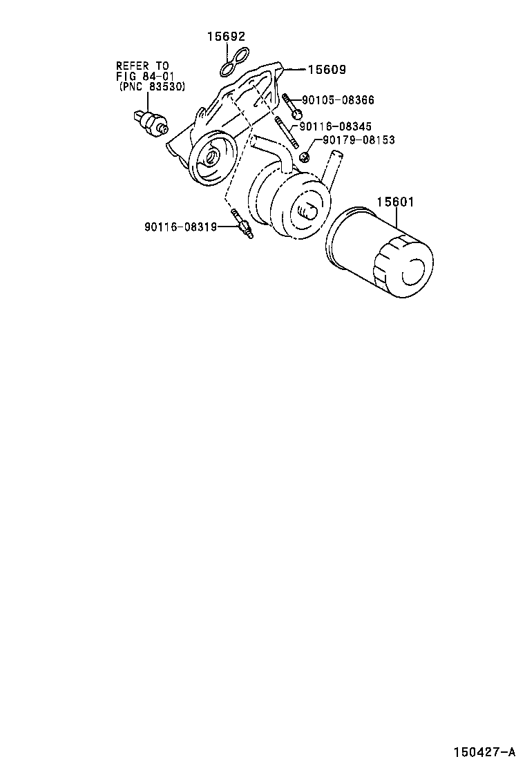 Toyota 15609-50070 BRACKET SUB-ASSY, OIL FILTER