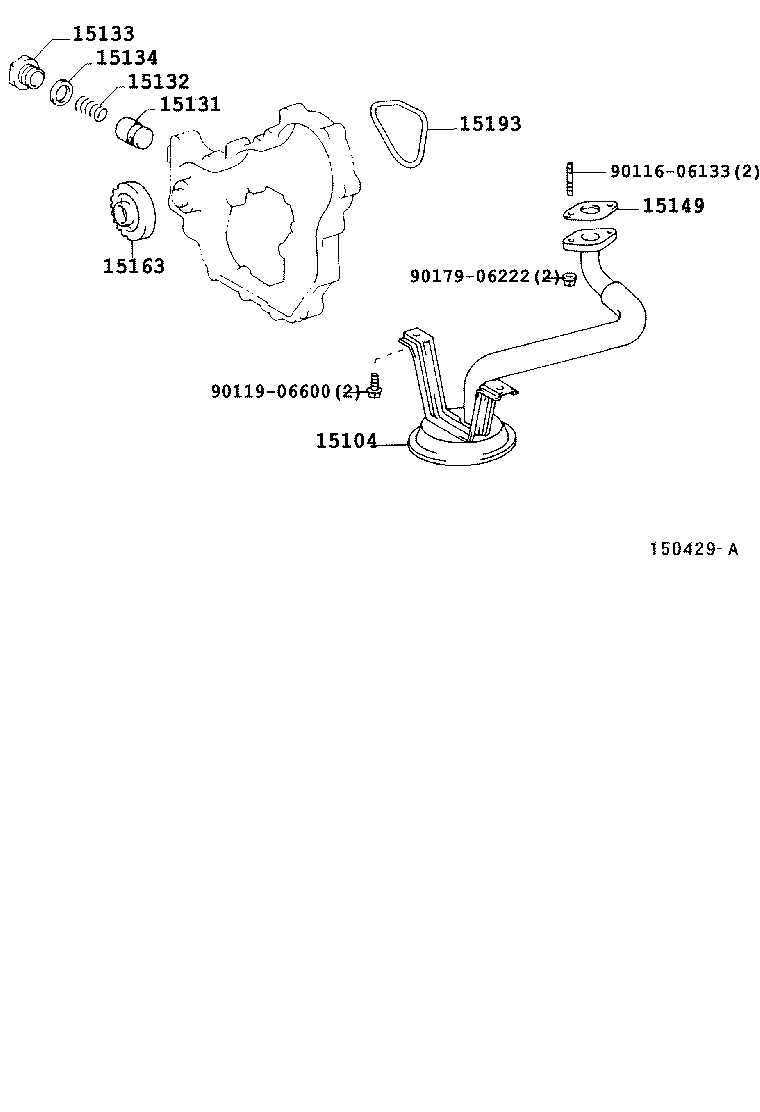 15147-75030 GASKET, OIL STRAINER product image