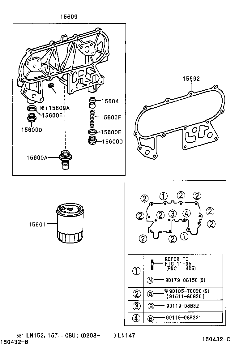 15701-0L010 COVER SUB-ASSY, OIL COOLER product image