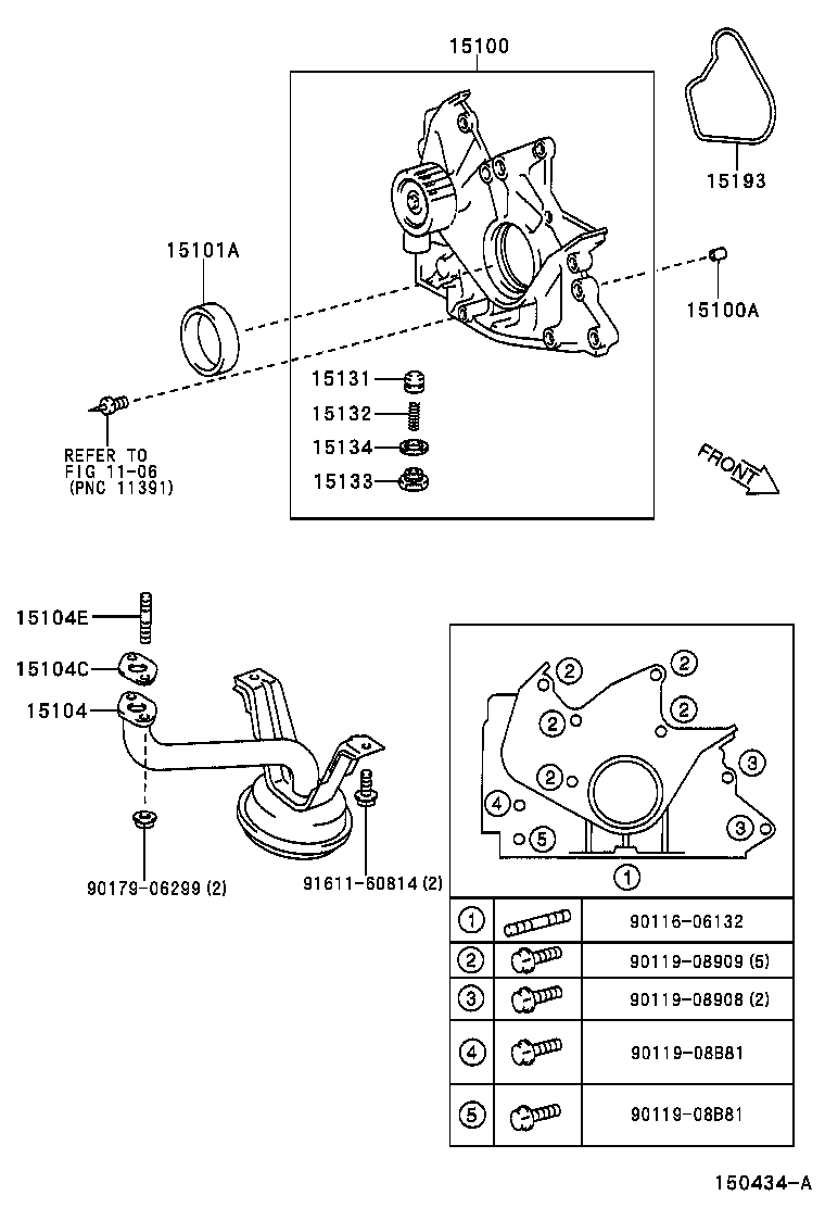 15104-64120 STRAINER SUB-ASSY, OIL product image