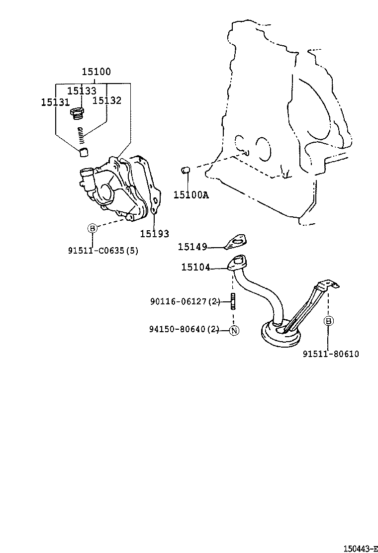 15100-22041 PUMP ASSY, OIL product image