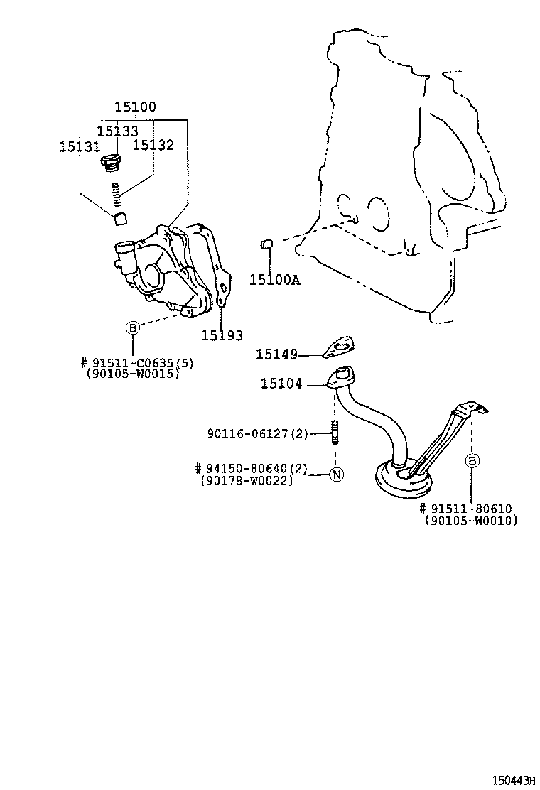 15100-88600 PUMP ASSY, OIL product image