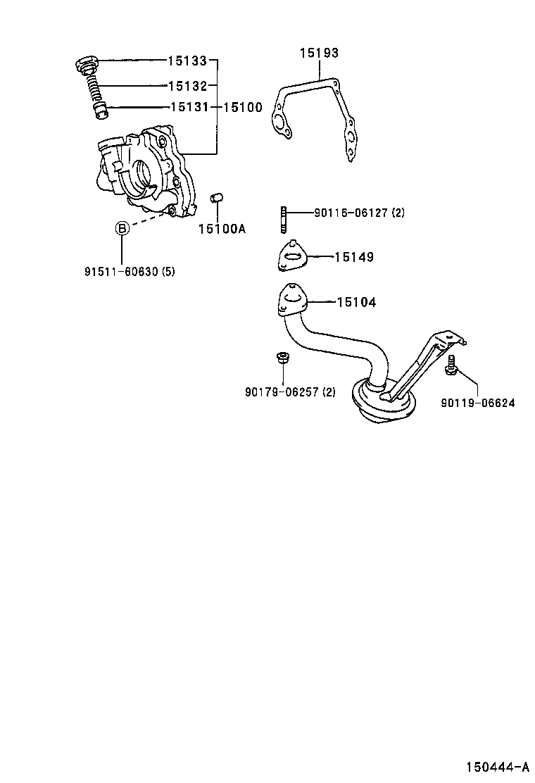 15115-88600 COVER, OIL PUMP product image
