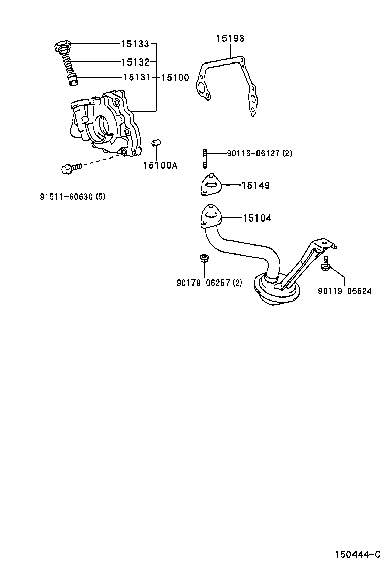 15100-88600 PUMP ASSY, OIL product image