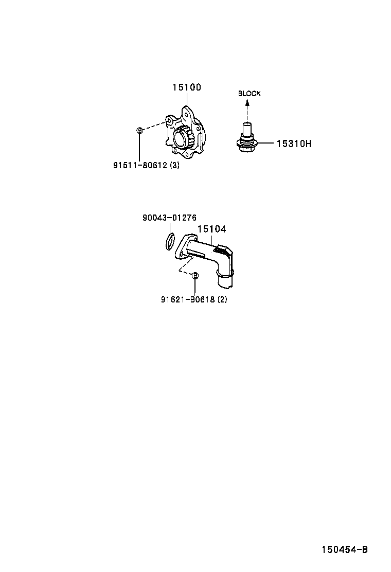 15140-97402 STRAINER SUB-ASSY, OIL product image