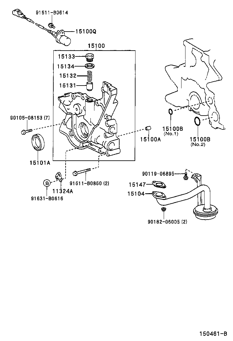 15100-46110 PUMP ASSY, OIL product image