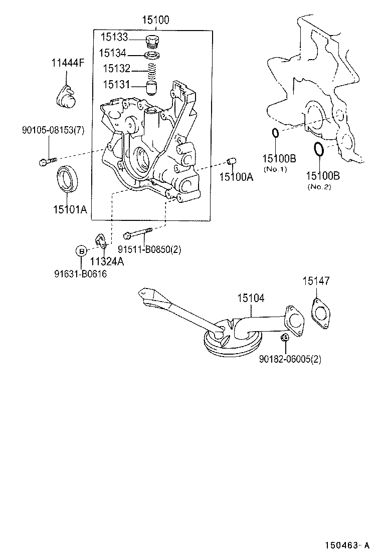 15100-46110 PUMP ASSY, OIL product image