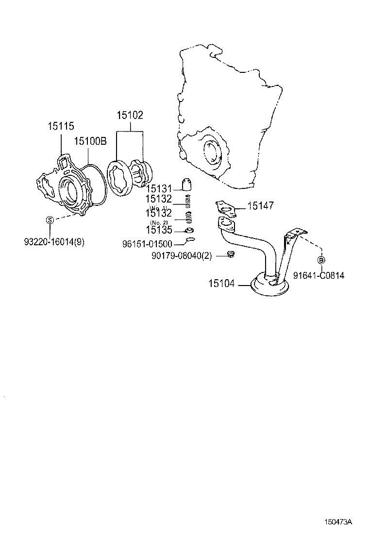 15147-75030 GASKET, OIL STRAINER product image