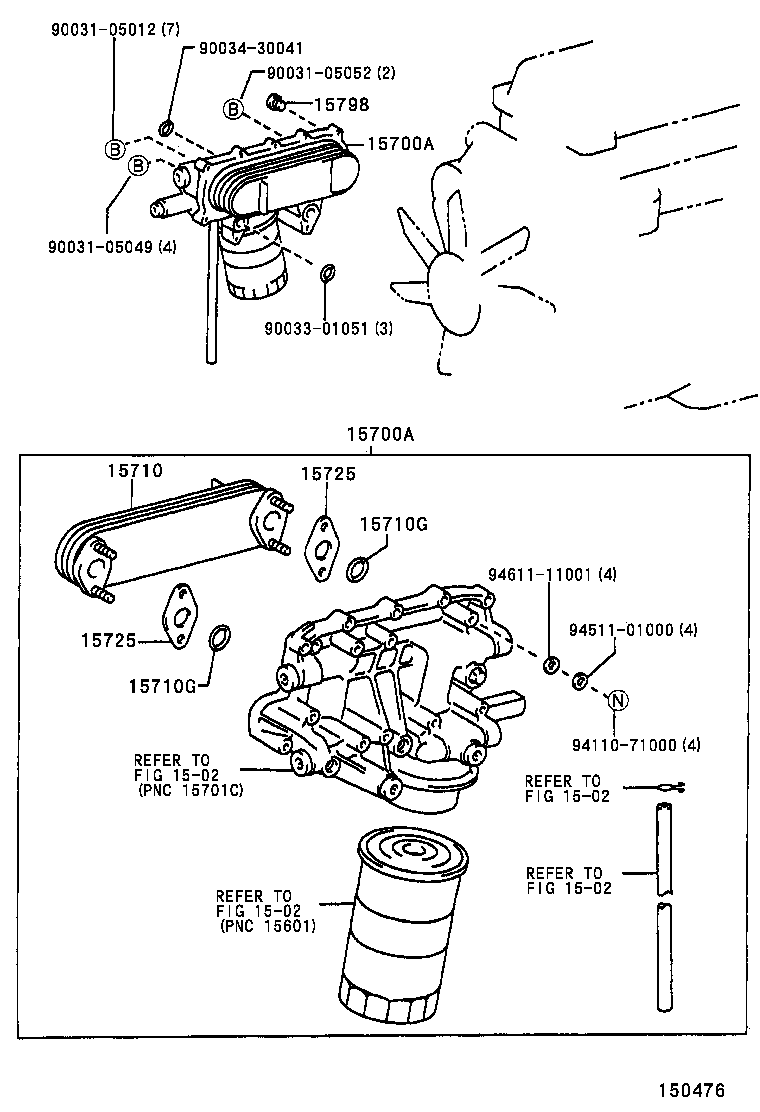 15781-89101 GASKET, OIL COOLER COVER product image