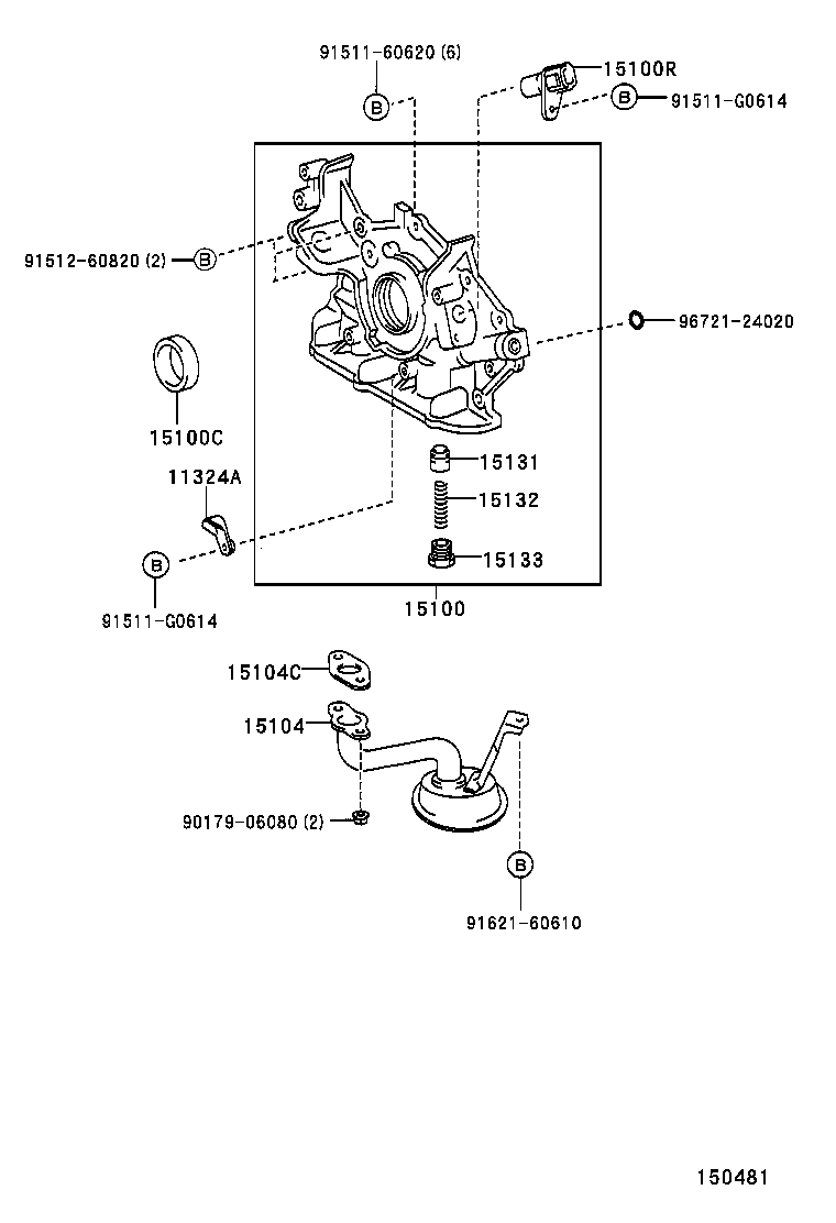15100-20040 PUMP ASSY, OIL product image