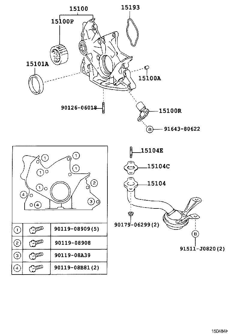 15100-22041 PUMP ASSY, OIL product image