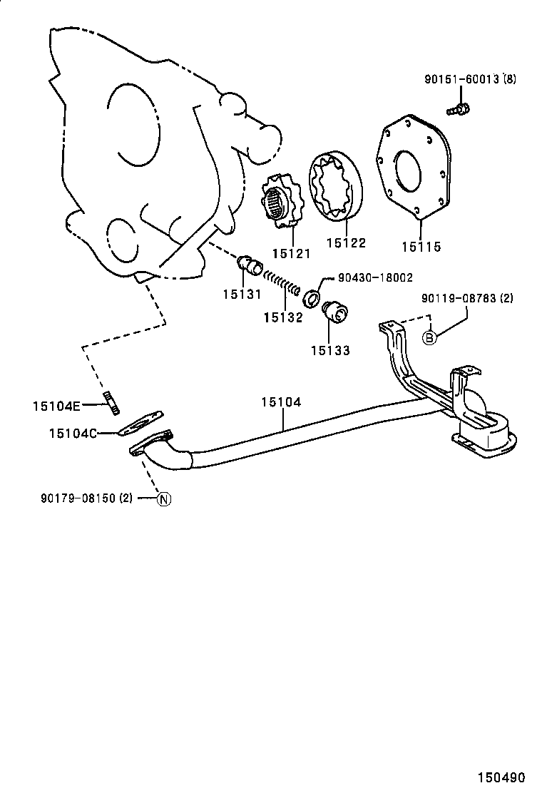 15121-54030 GEAR, OIL PUMP DRIVE product image