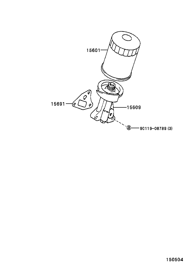 15691-56041 GASKET, OIL FILTER product image