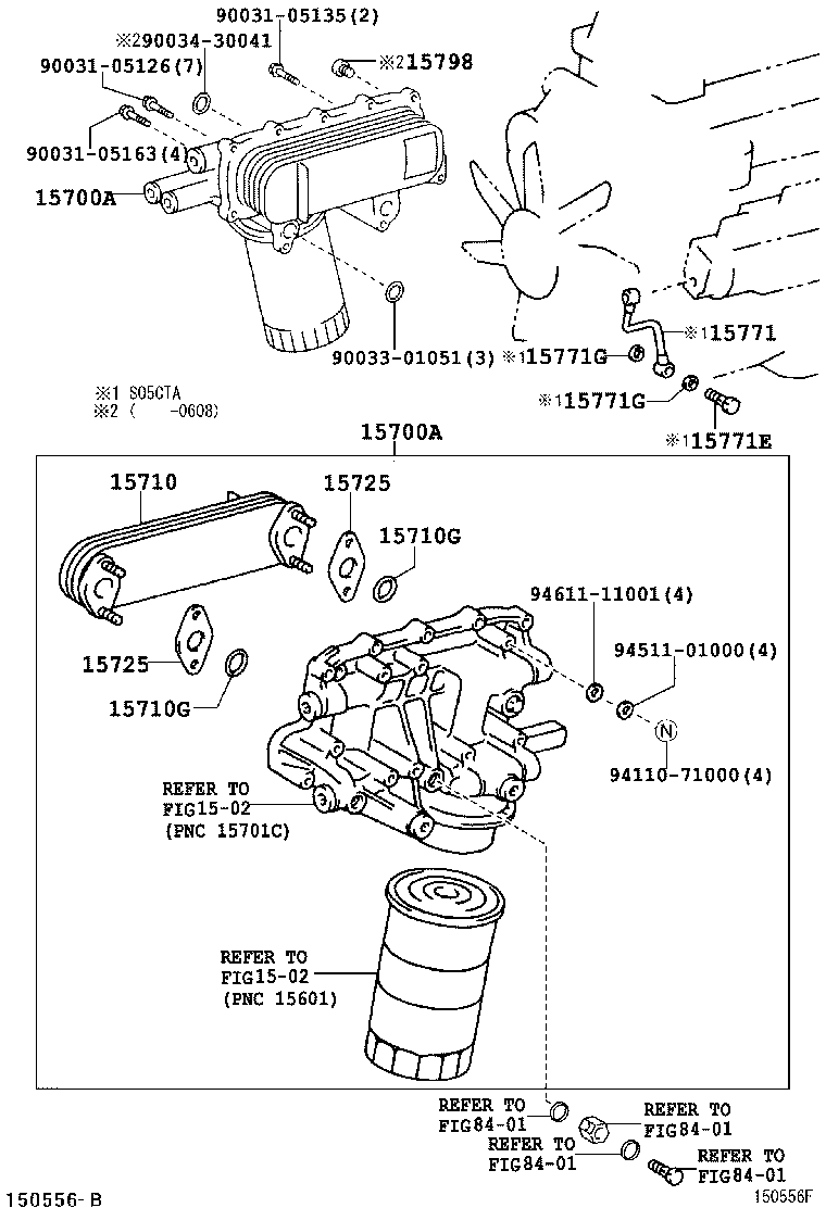15725-78020 GASKET, OIL COOLER COVER product image
