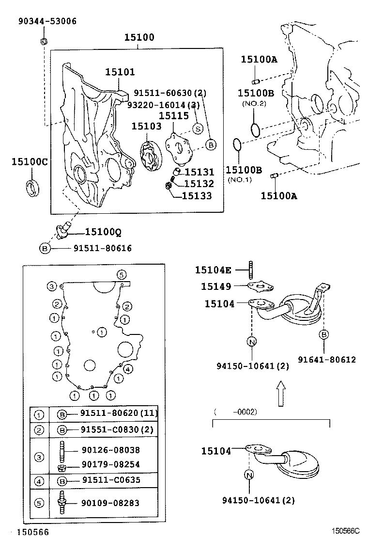 15100-23030 PUMP ASSY, OIL product image