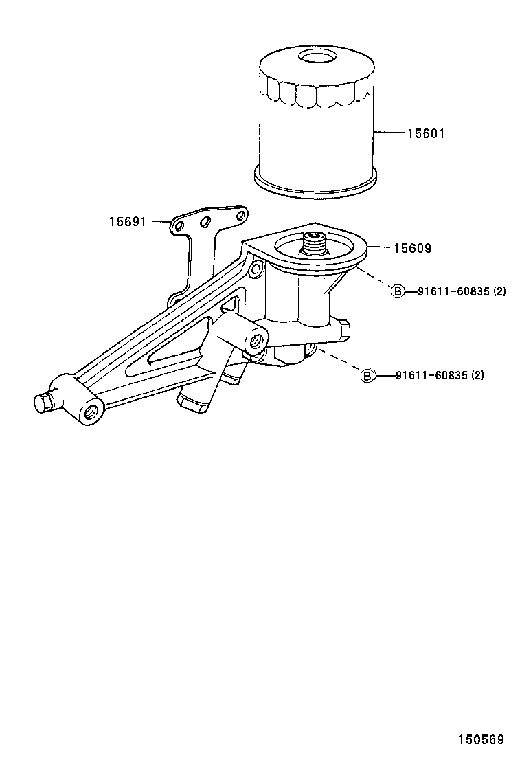 15691-68030 GASKET, OIL FILTER product image