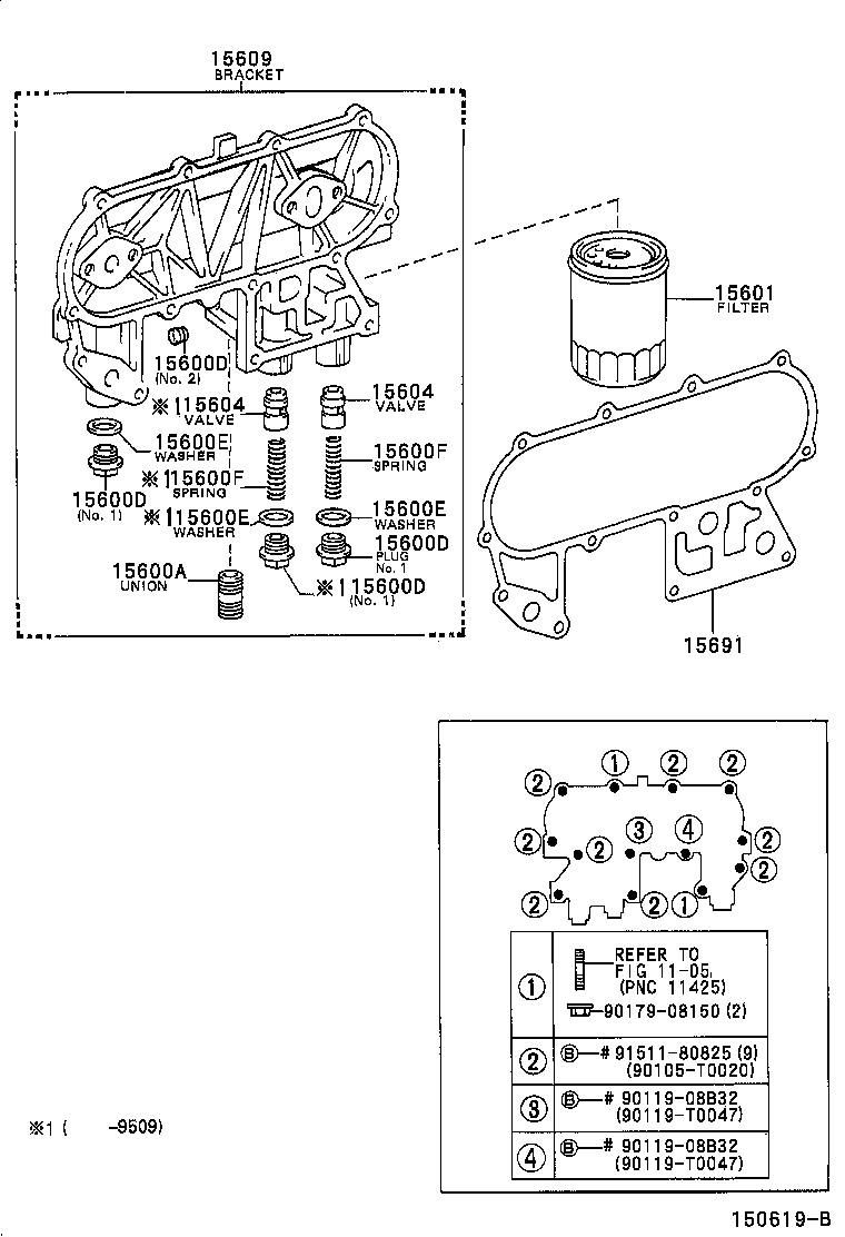 15670-54020 BRACKET SUB-ASSY, OIL FILTER product image