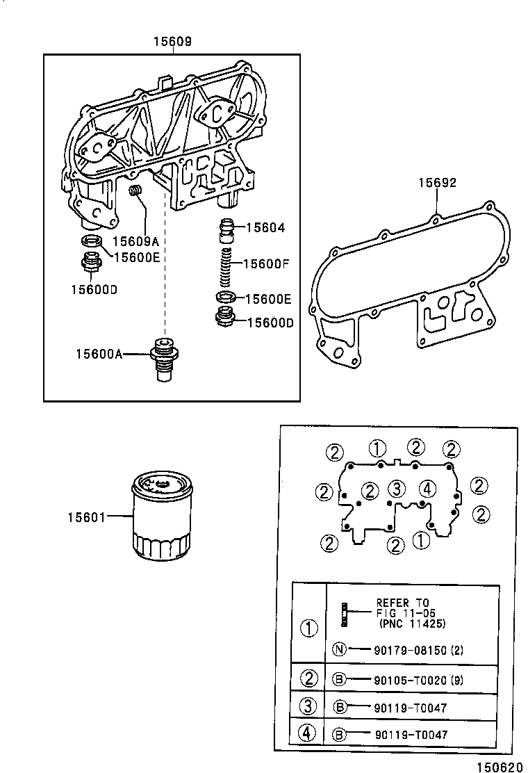 15701-0L010 COVER SUB-ASSY, OIL COOLER product image