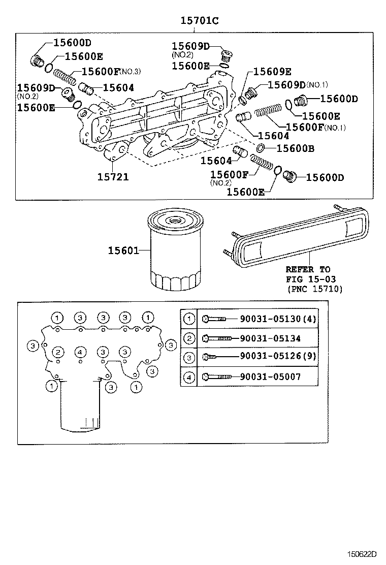 90033-01101 RING, O, NO.1(FOR OIL FILTER) product image