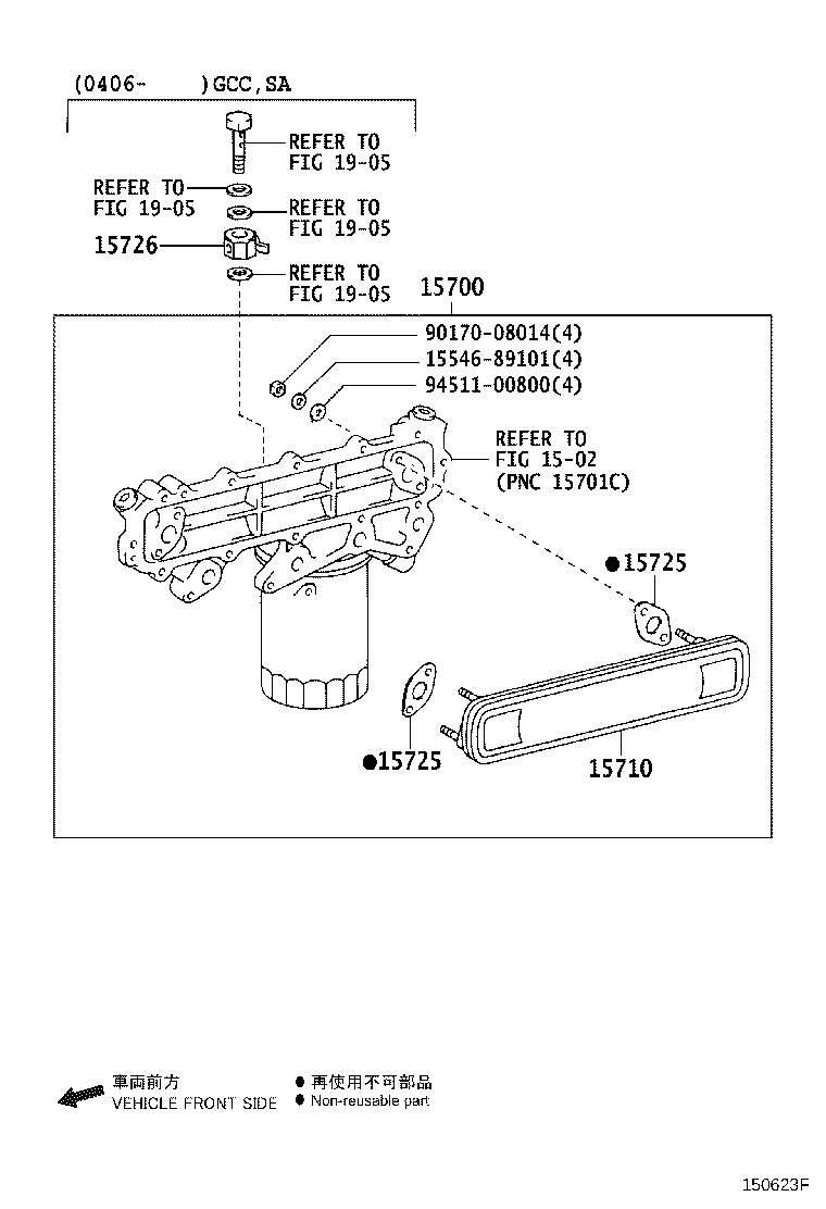 15700-78080 COOLER ASSY, OIL W/BRACKET product image